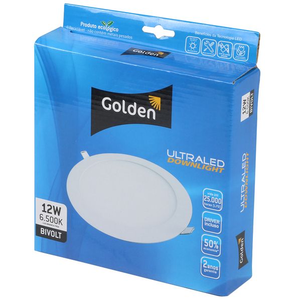 Luminaria-Plafon-LED-de-Embutir-24WW-Quadrada-Branco-Frio-Ultra-LED-|-Golden®-4